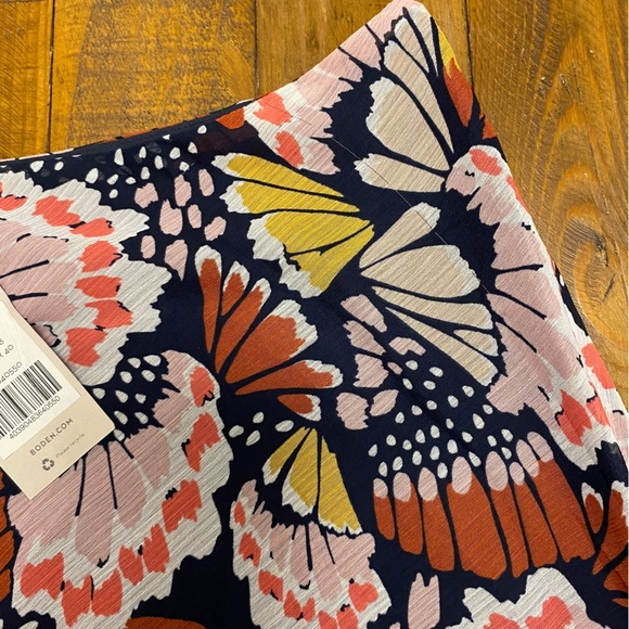 NWT Boden Crinkle Bias-cut Skirt Multi Petal Stamp Butterfly Wings R0196-MPT new - Picture 13 of 13